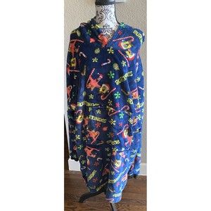SpongeBob Squarepants Blanket Hoodie Pullover Robe Hooded  One Size Patrick Xmas
